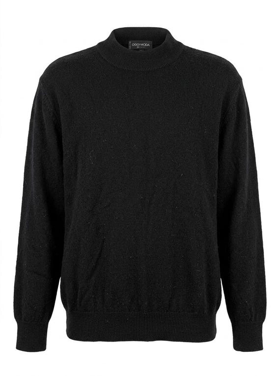 Vintage Oggi Moda by Raffi 100% Wool Mock Neck Knit Sweater Women Size XL