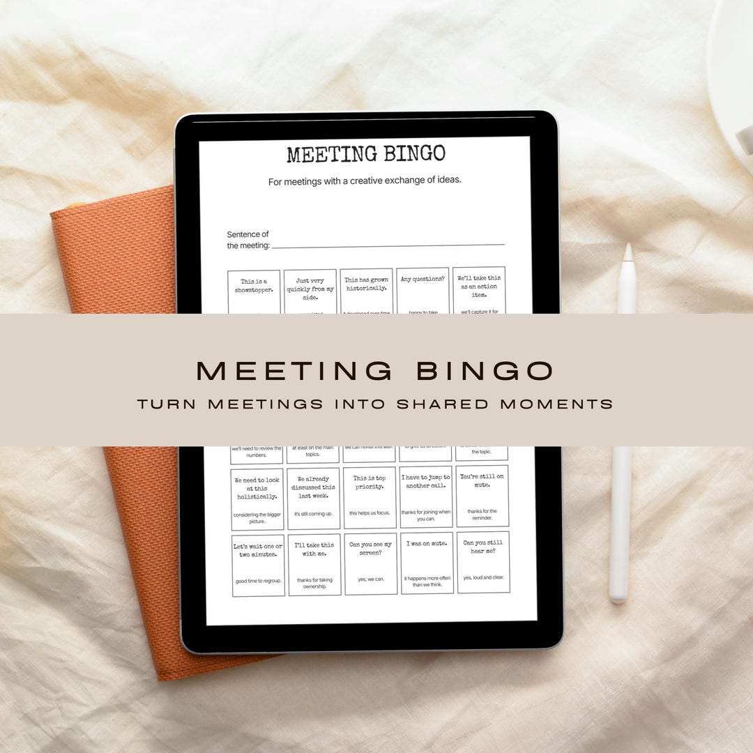 Meeting Bingo | Bundle | Team Building Game | English & German ...