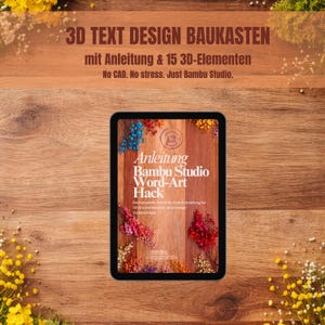 Kit de diseño de texto 3D con instrucciones | 15 archivos STL + 3MF | Crea placas y letras personalizadas | Tutorial de Bambu Studio
