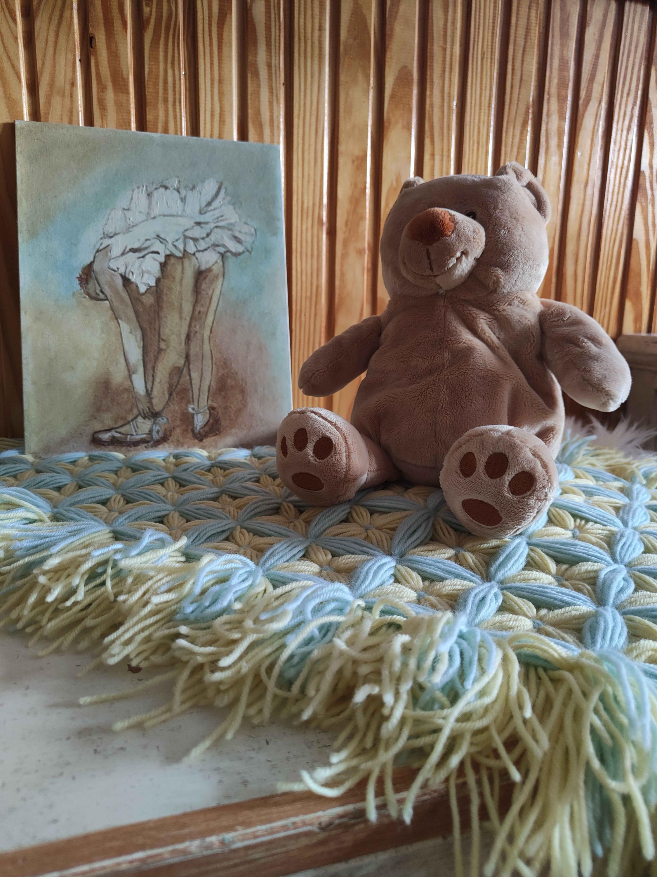 Coperta di peluche Modello di aereo acquerellato per bambini