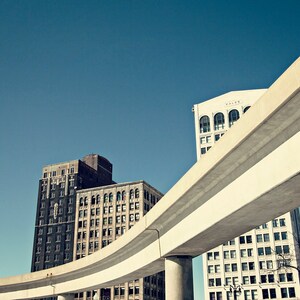 Detroit Photography - The People Mover - Detroit, Michigan
