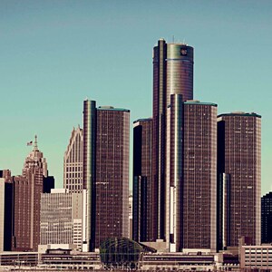 Detroit Photography - Morning Delight Detroit Skyline - Detroit Photo