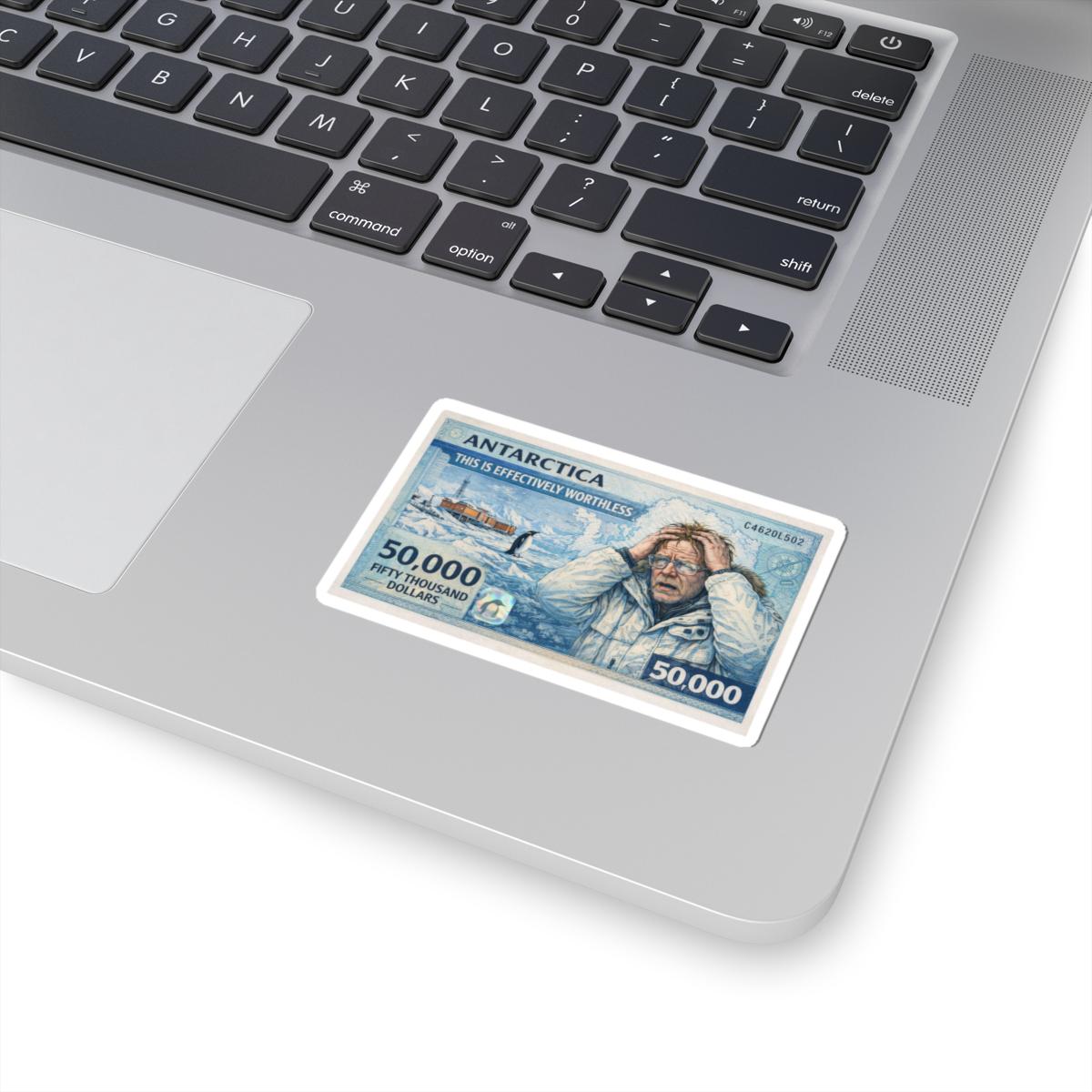 Antarctica 50,000 Banknote Parody Kiss-cut Stickers | Polar Scene - Etsy