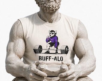 Buff-Alo Rancid Weightlifting Bison Muscle Tank | Gym Workout Shirt