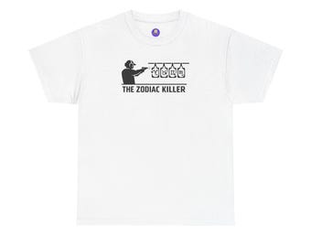 "Zodiac Killer"-t-shirt, parodi på true crime | Parodi på seriemördaredesign