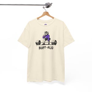 Camiseta Buff-Alo Rancid de levantamiento de pesas con estampado de búfalo / Camiseta con estampado de animal de gimnasio imagen 4