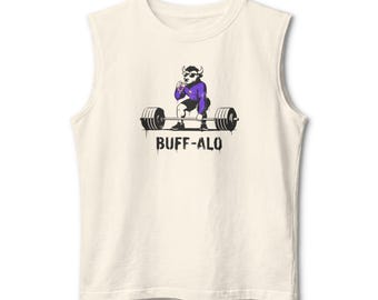 Buff-Alo Rancid Weightlifting Bison Muscle Tank | Gym Workout Shirt