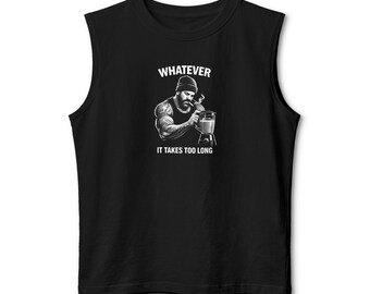 Whatever It Takes Rich Piana Parody "It Takes Too Long" Men's Tank | Demotivational Fitness Tank