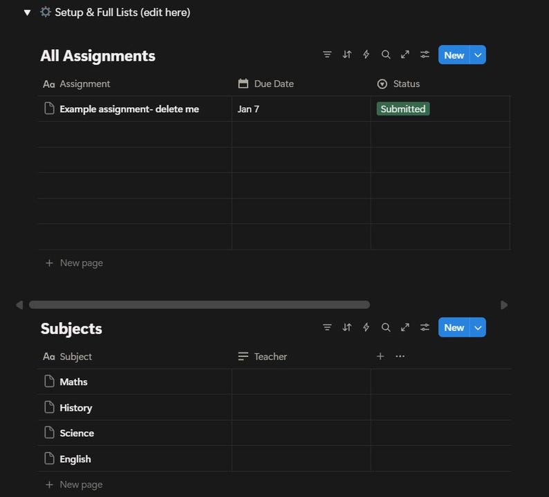 Simple Study System – A Simple Digital Planning Template to Organise ...