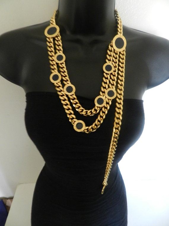 Items similar to St John Gold Chain Link Belt/Necklace on Etsy