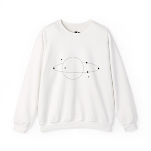 Minimalist Universe Sweatshirt-Planet Design with inspirational Quote