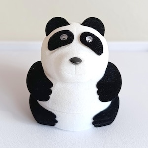 Velvet Panda Ring Box: Wedding Ceremony Proposal Box Children's case