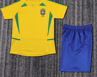 Camiseta local de Brasil para niños 2002