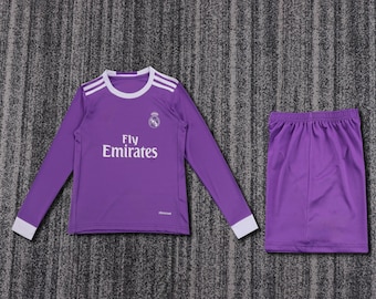 Real Madrid Away Kids Jersey Long Sleeve 16/17