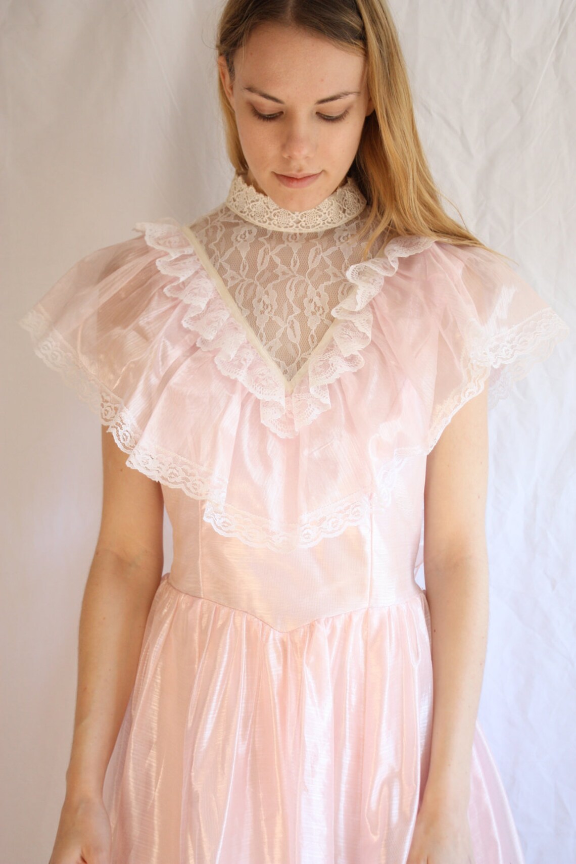 Vintage 70s Prom Dress/ Victorian Style Etsy