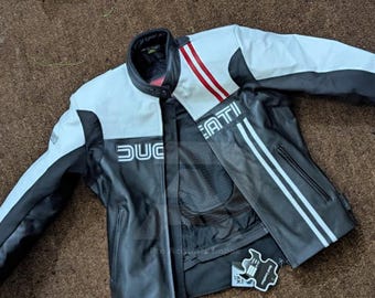 Ducati Men’s Motorcycle Leather Jacket
