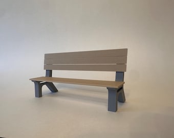 City Bench | 75mm tall 155 mm wide | 1:12 scale