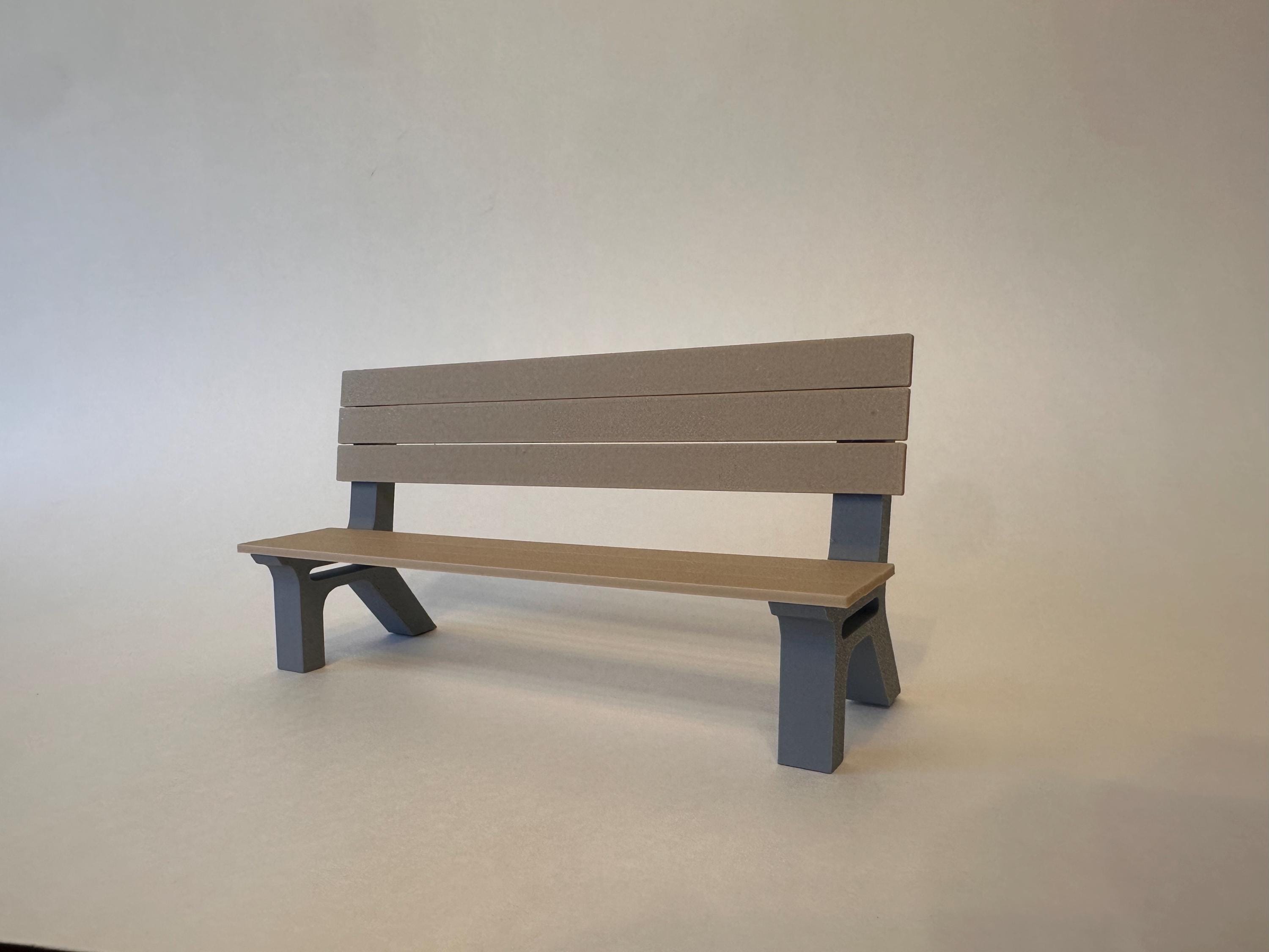 City Bench | 75mm Tall 155 Mm Wide | 1:12 Scale - Etsy