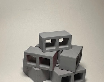Cinder block | 17 mm high stackable | 6 - 24 pack