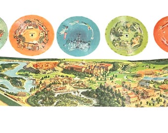 Disneyland Spieluhr mit 5 78 RPM Bildscheiben