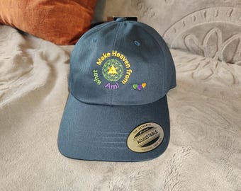 LHA - "Make Heaven from what Am!" Edition, Embroidered Cap | Baseball, Everyday, Spiritual Hat - One Size