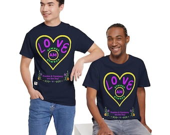 Love, Magical Affirmation Tee | Spiritual Tool for Integrating Love, Unity & Wellbeing, (100%) Cotton, Unisex (NSD)