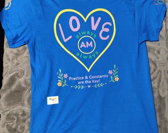 WS, Love Affirmation Tee – Spiritual Tool for Unity, Wellbeing (100% Cotton), Unisex