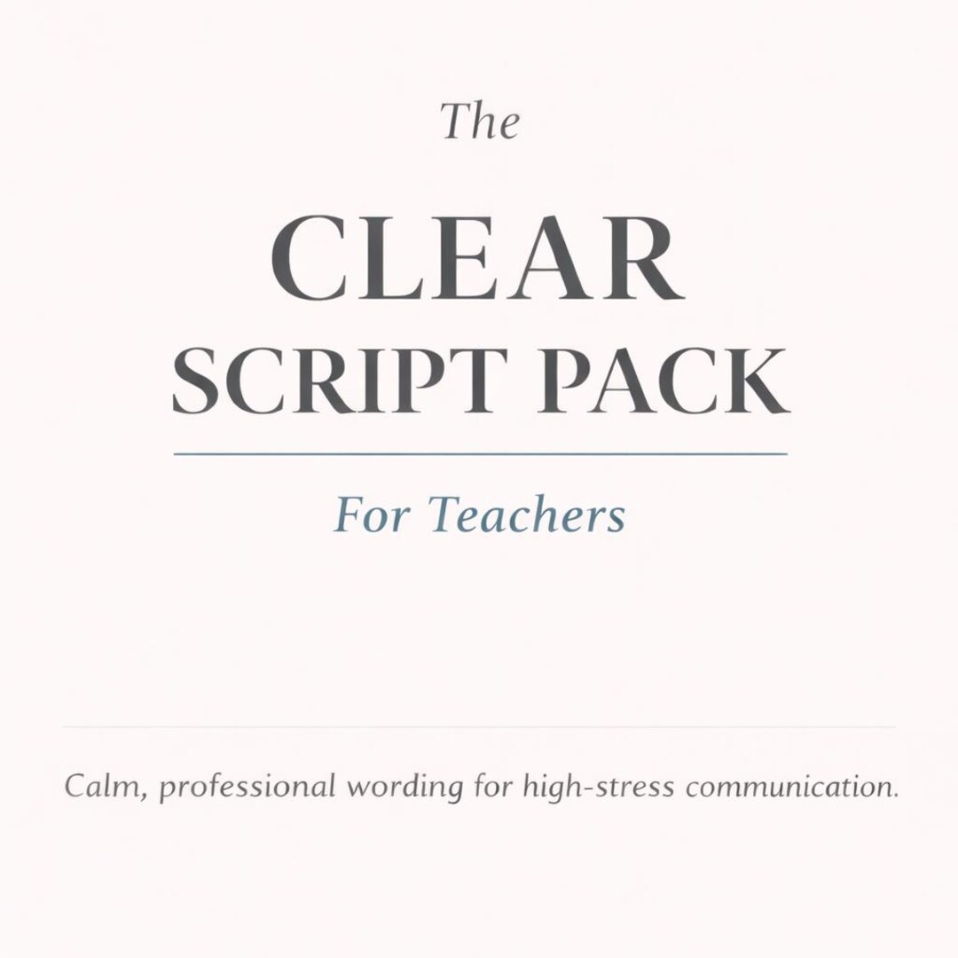 Teacher Communication Scripts | Professional Email & Boundary Templates ...