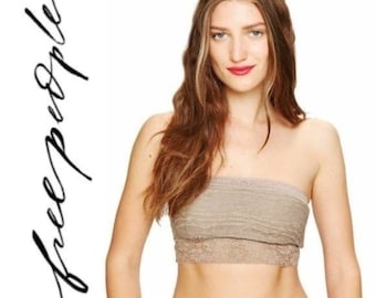 BOGO NWT Free People Lace Trim Bandeau Bra