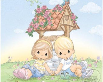 Malbuch „Precious Moments“ (PDF) | Malbuch zum Ausdrucken für Kinder und Erwachsene – Sofort-Download (PDF)