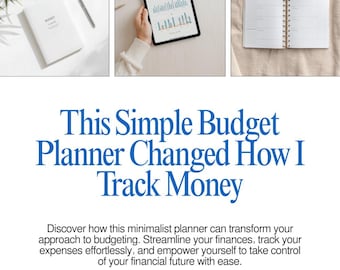 Simple Monthly Budget Planner Printable | Family Budget Tracker | Easy Finance PDF