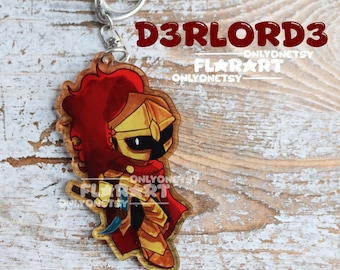 PREORDINE - Portachiavi in acrilico D3rlord3 - Ispirato a YouTube ARG