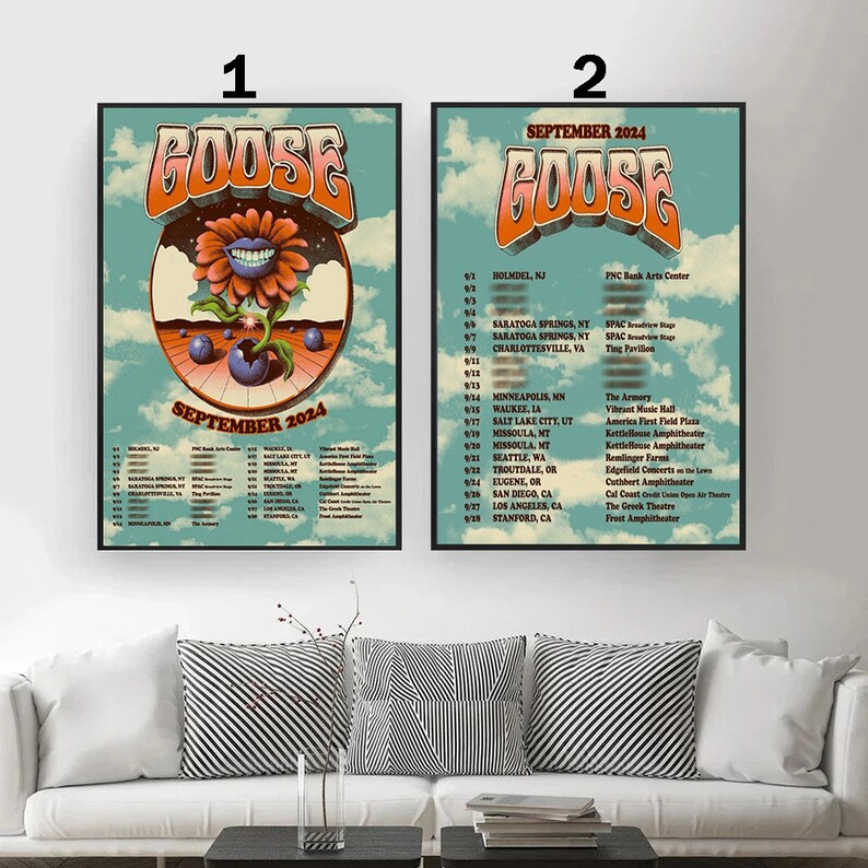 Goose September 2024 Tour Poster 2024 Etsy