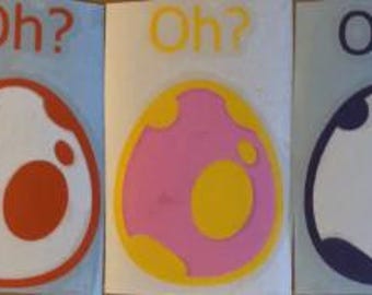 6" Egg Vinyl Decal (5 Options)