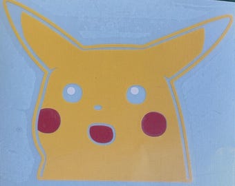 6" Pikachoo Meme Poke Vinyl Decal