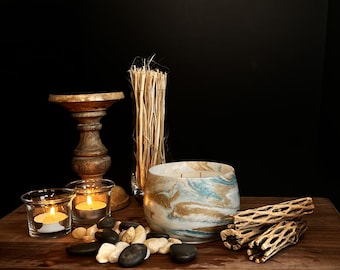 Poseidon Scented Candle - Sea Salt, Orchid & Patchouli 9 oz
