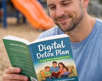 Digital Detox Plan. A gentle 8-week program helping families reduce screen time, rebuild connection, and create healthier habits together.