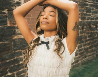 Ruffled Bodysuit Dance Leotard