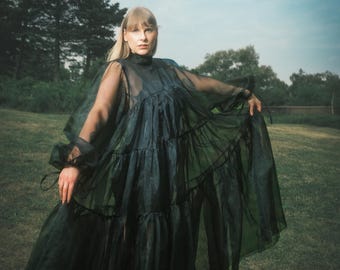 Organza Overlay Dress