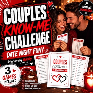 Jeu à imprimer pour les couples : Questions pour une soirée en amoureux afin de renforcer les liens