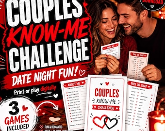 Printable Couples Game: Date Night Questions for Connection