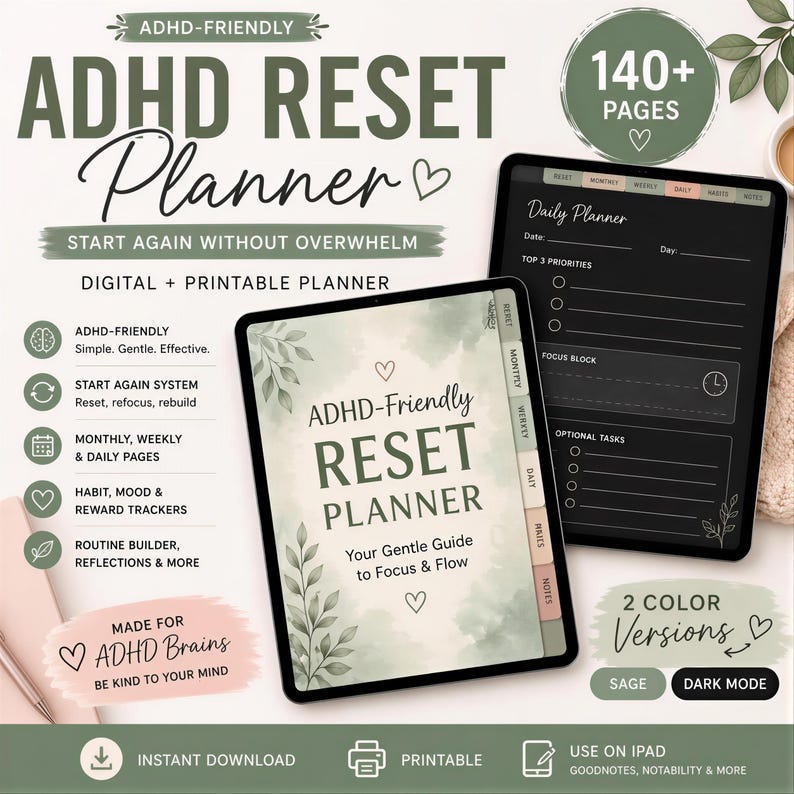 an ad for a rest planner