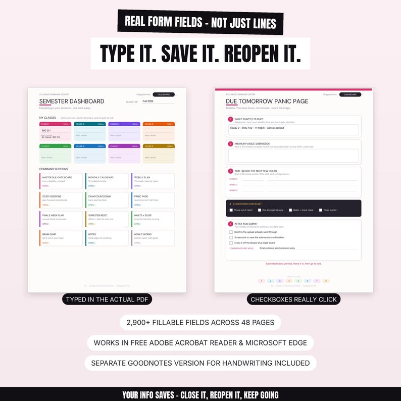 a web page with two screens showing different types of web pages