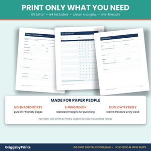 The image is a promotional graphic for a printer that offers a variety of paper sizes and types, including US Letter, A4, and clean margins. It features three different paper types, each with a unique design and purpose, such as an Emergency Medical Sketchbook, Symptom Tracker, and Daily Medical Log. The printer is designed to cater to the needs of paper users, providing options for printing as many copies as necessary and offering various paper sizes and types to suit different requirements.
