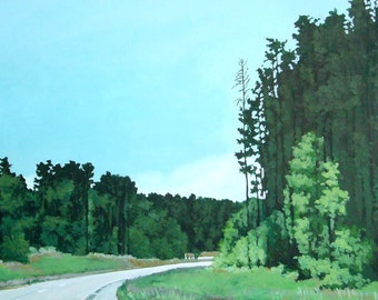 On the Road - Original Painting - 36" x 24" by jdwicklund