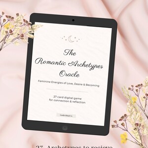 Oracolo degli archetipi romantici / Gioco digitale di 27 carte per serate tra ragazze, feste di San Valentino e autoriflessione