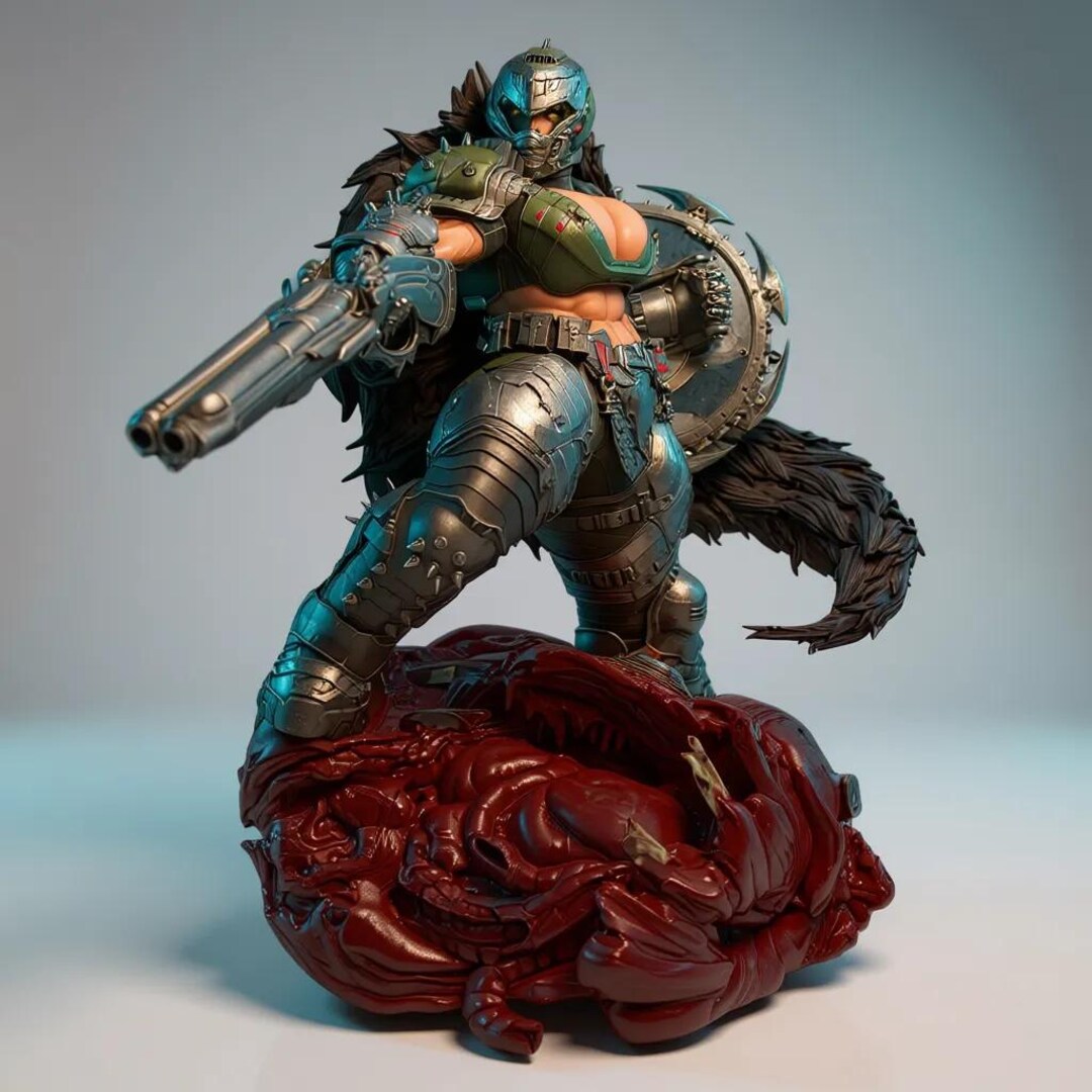 Dark Battle Warrior STL 3D Print Model - Etsy
