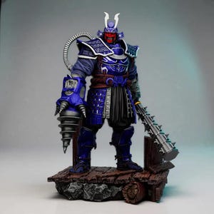 Oni Samurai Apocalypse STL | 1/6 Scale | 3D Print File Model Download