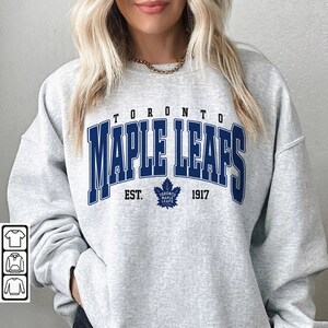 Toronto Maple Leafs Shirt, Merch Vintage 90s Sweatshirt Hockey Retro Unisex Crewneck Gift For Fan College 1610S LTRP