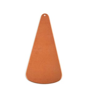 May include: A copper-colored triangle-shaped pendant with a hole at the top for stringing.